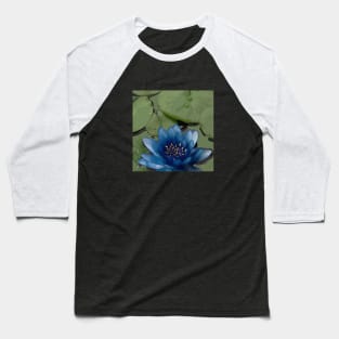 Lotus3-Blue Baseball T-Shirt